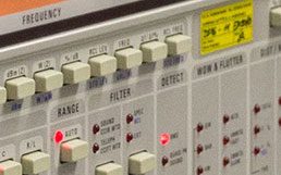 Frequenz und Filter Frequenzbereich und Filtereinstellungen am Audio Analyzer